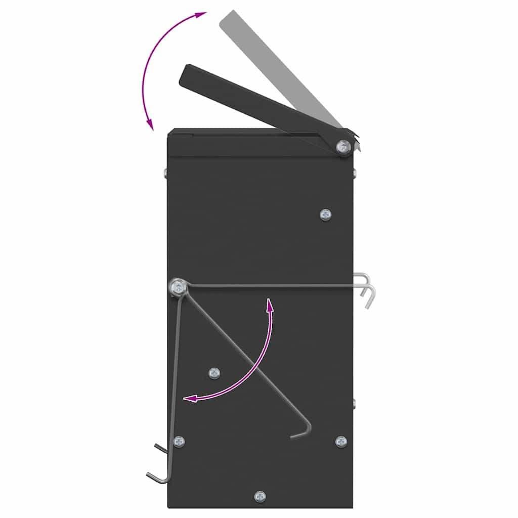 Mangiatore per conigli Nero 20 x 12,5 x 25 cm