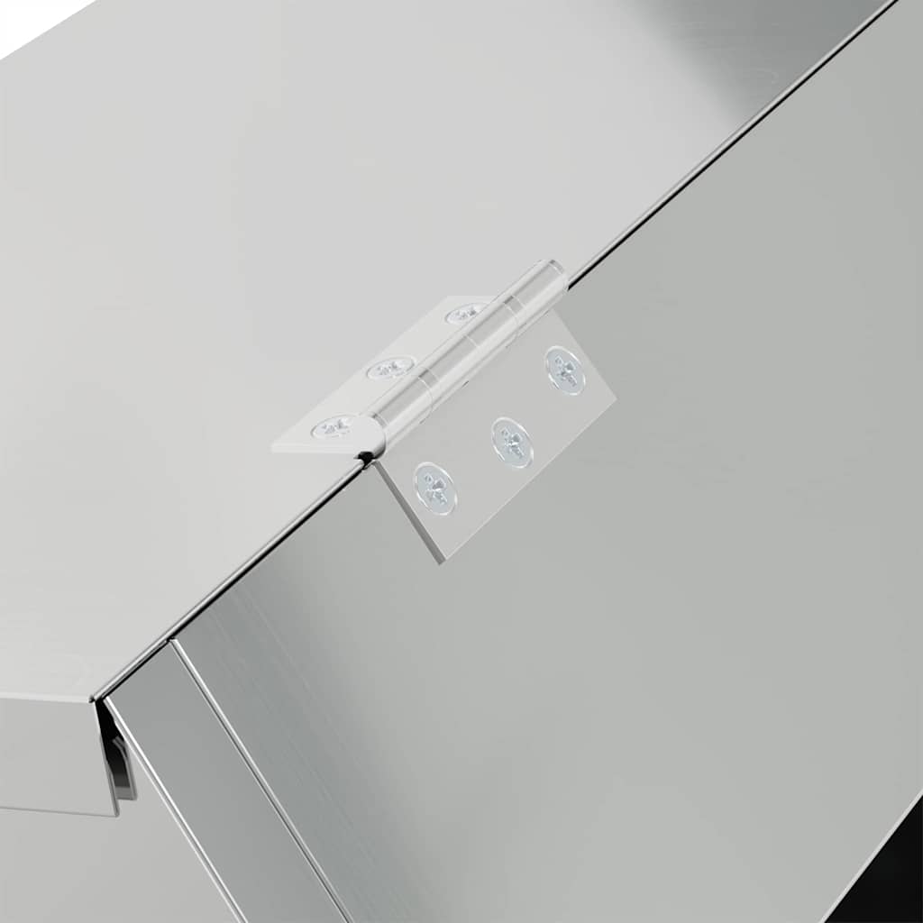 Mangiatore per conigli Argento 64.5 x 25.5 x 45.5 cm