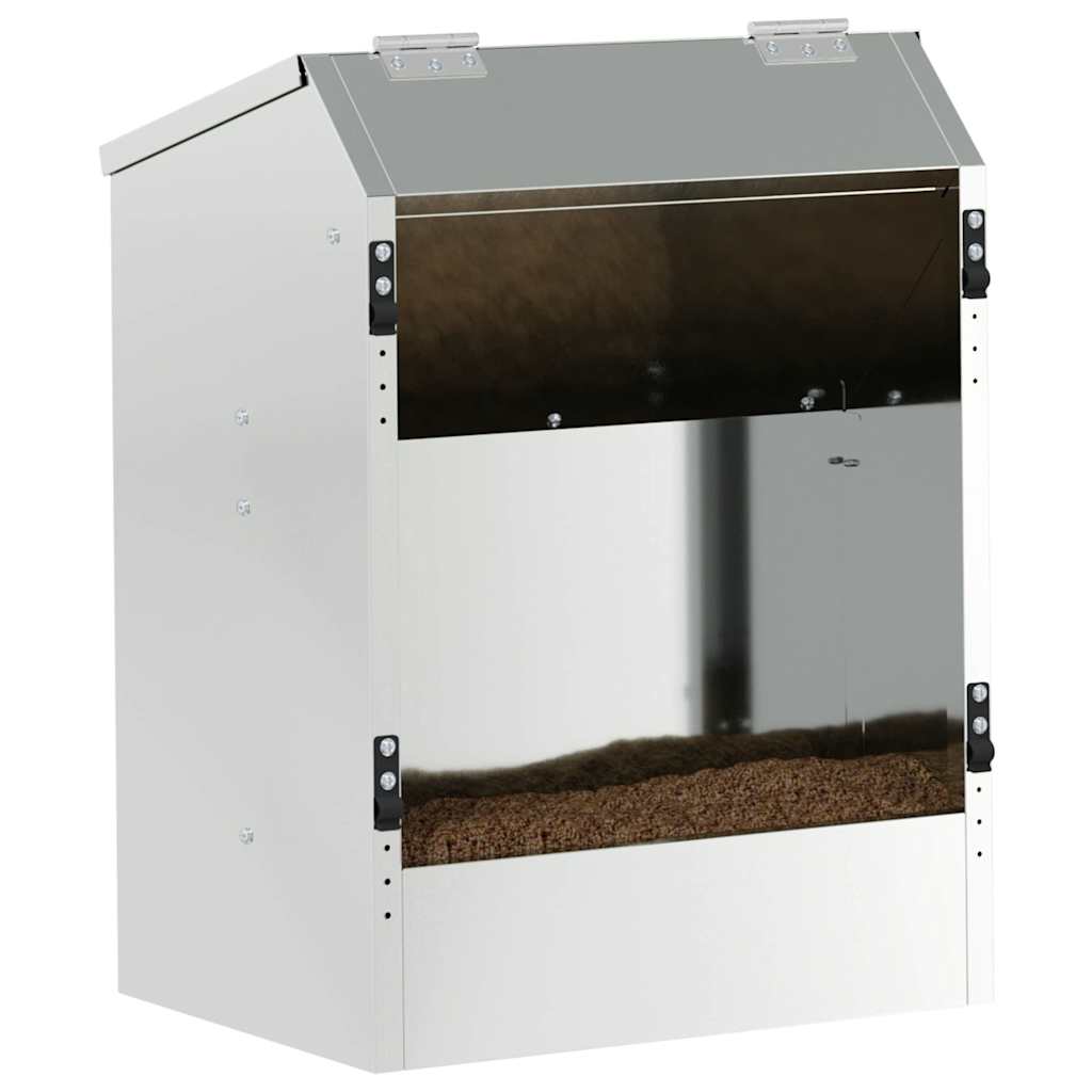 Mangiatore per conigli Argento 64.5 x 25.5 x 45.5 cm