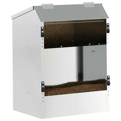 Mangiatore per conigli Argento 64.5 x 25.5 x 45.5 cm