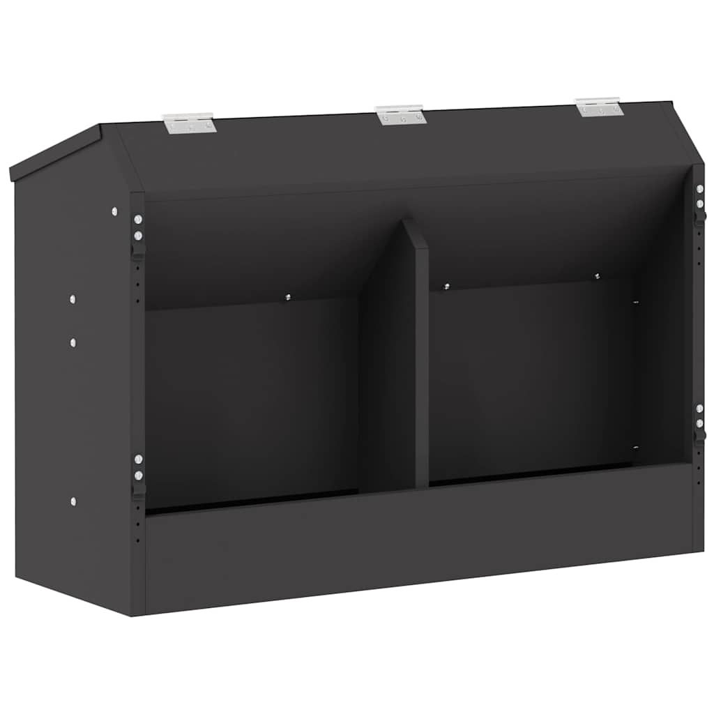 Mangiatore per conigli Nero 64.5 x 25.5 x 45.5 cm