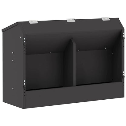 Mangiatore per conigli Nero 64.5 x 25.5 x 45.5 cm