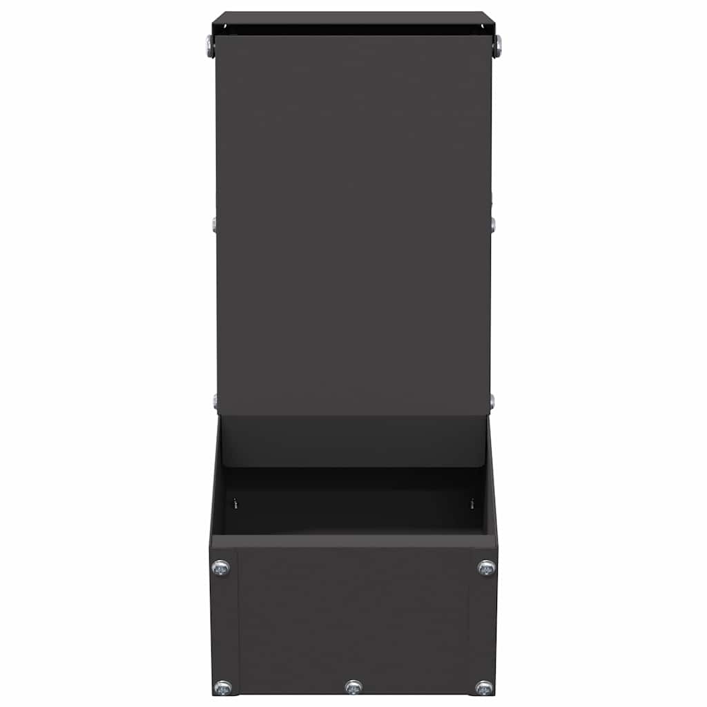 Mangiatore per conigli Nero 12,5 x 26 x 28,5 cm