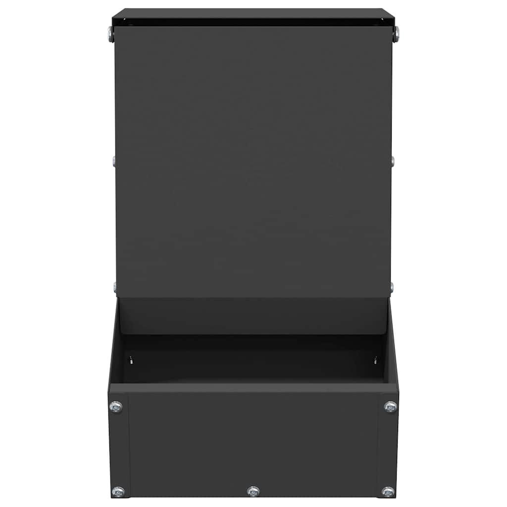 Mangiatore per conigli Nero 17,5 x 26 x 28,5 cm