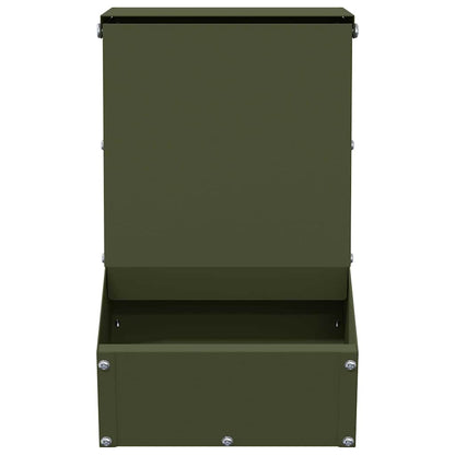 Mangiatore per conigli Verde oliva 17,5 x 26 x 28,5 cm