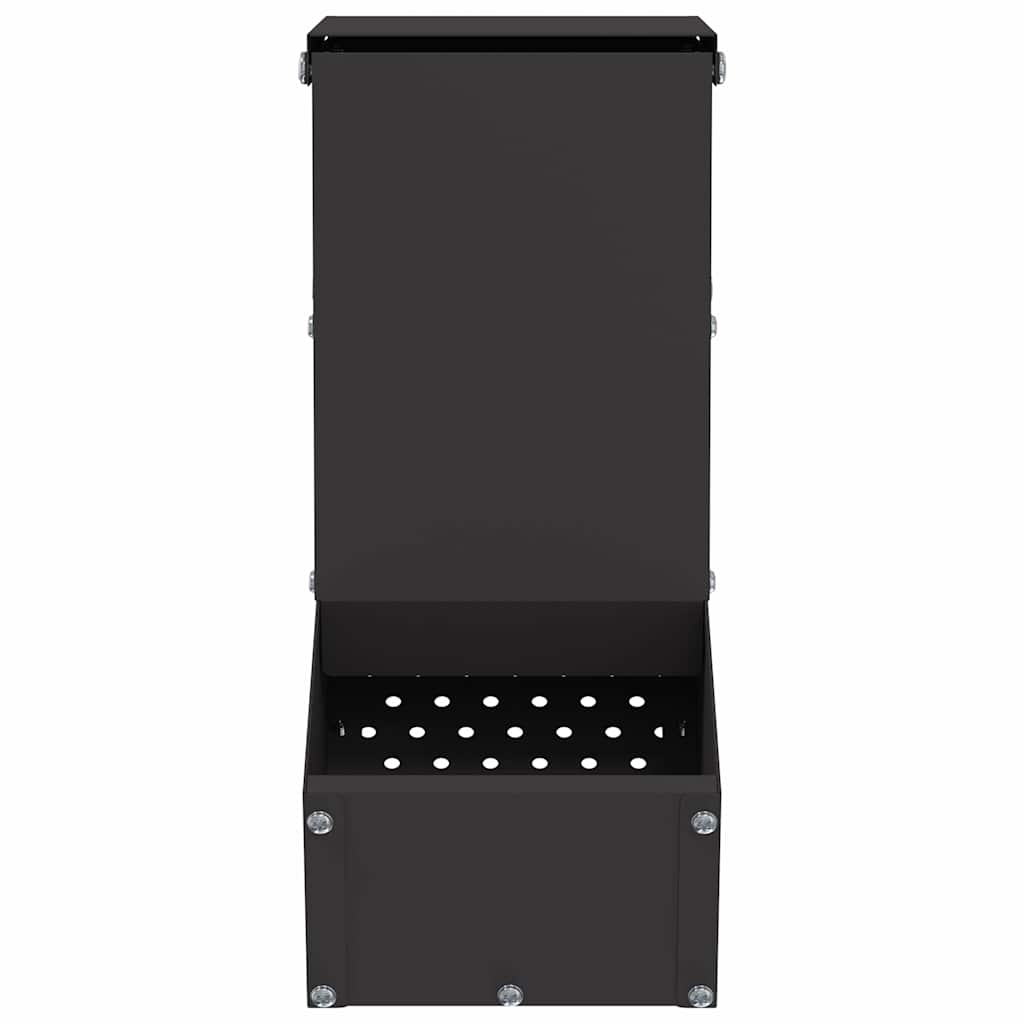 Mangiatore per conigli Nero 12,5 x 26 x 28,5 cm