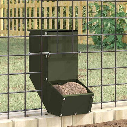 Mangiatore per conigli Verde oliva 12,5 x 26 x 28,5 cm | homemem39