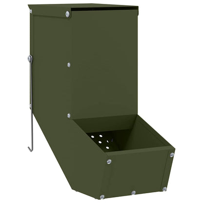 Mangiatore per conigli Verde oliva 12,5 x 26 x 28,5 cm | homemem39