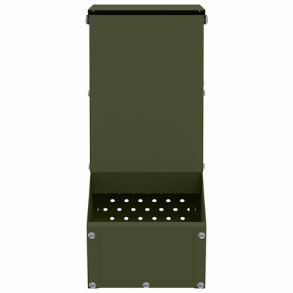 Mangiatore per conigli Verde oliva 12,5 x 26 x 28,5 cm