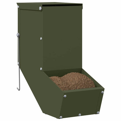 Mangiatore per conigli Verde oliva 12,5 x 26 x 28,5 cm | homemem39