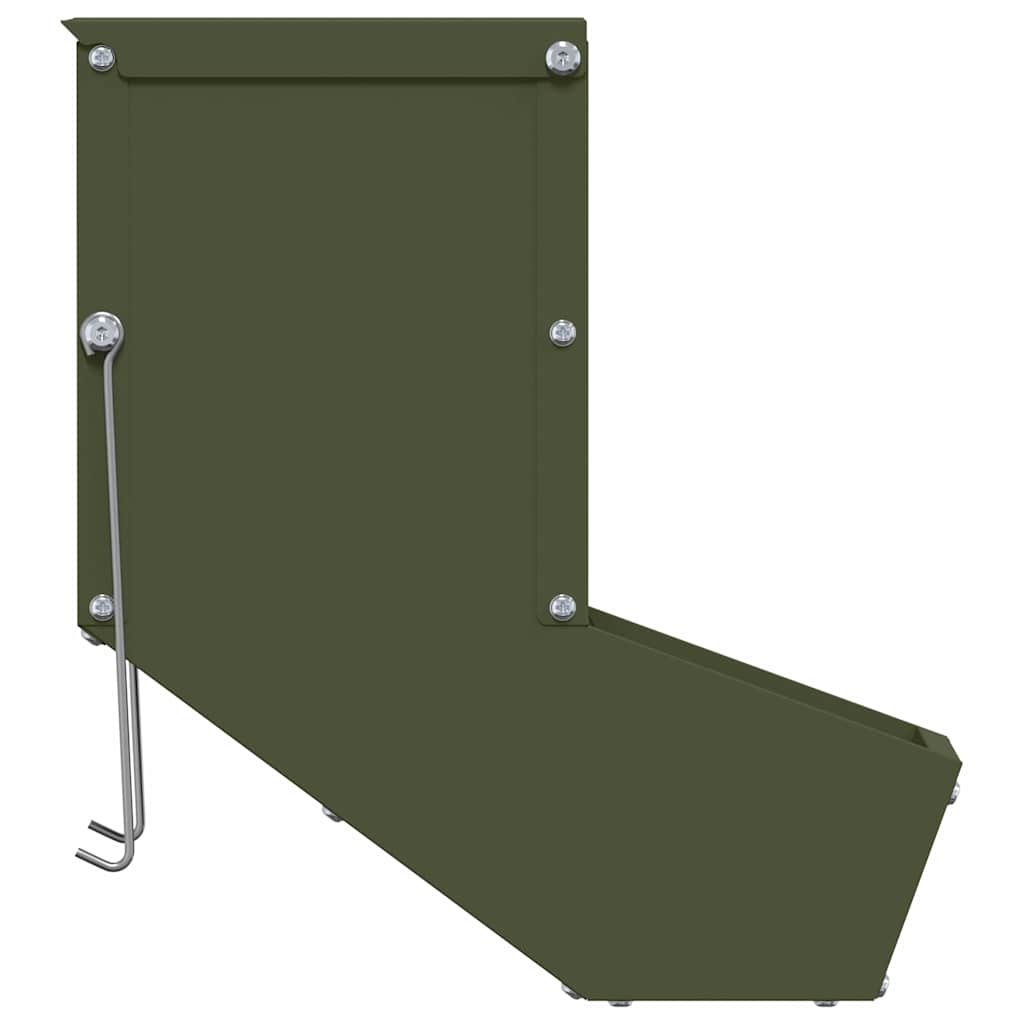 Mangiatore per conigli Verde oliva 12,5 x 26 x 28,5 cm | homemem39