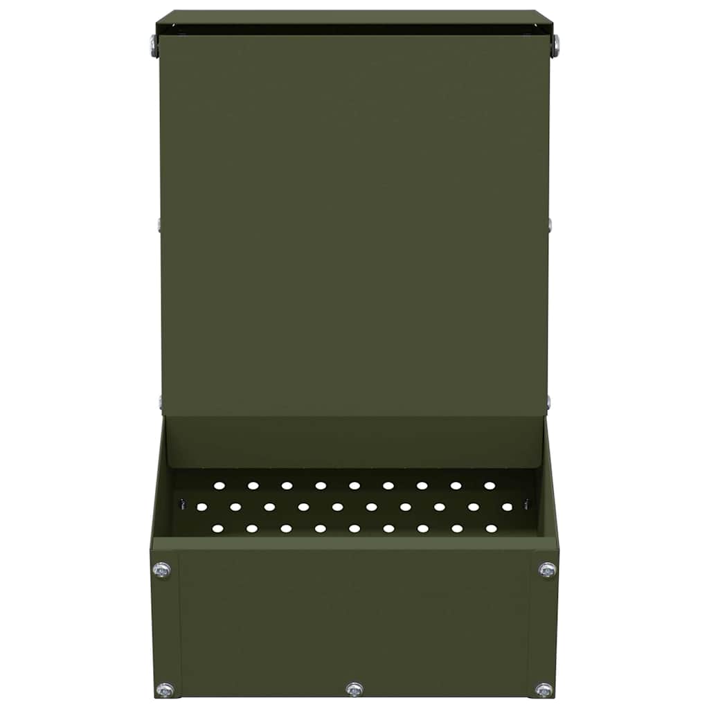 Mangiatore per conigli Verde oliva 17,5 x 26 x 28,5 cm