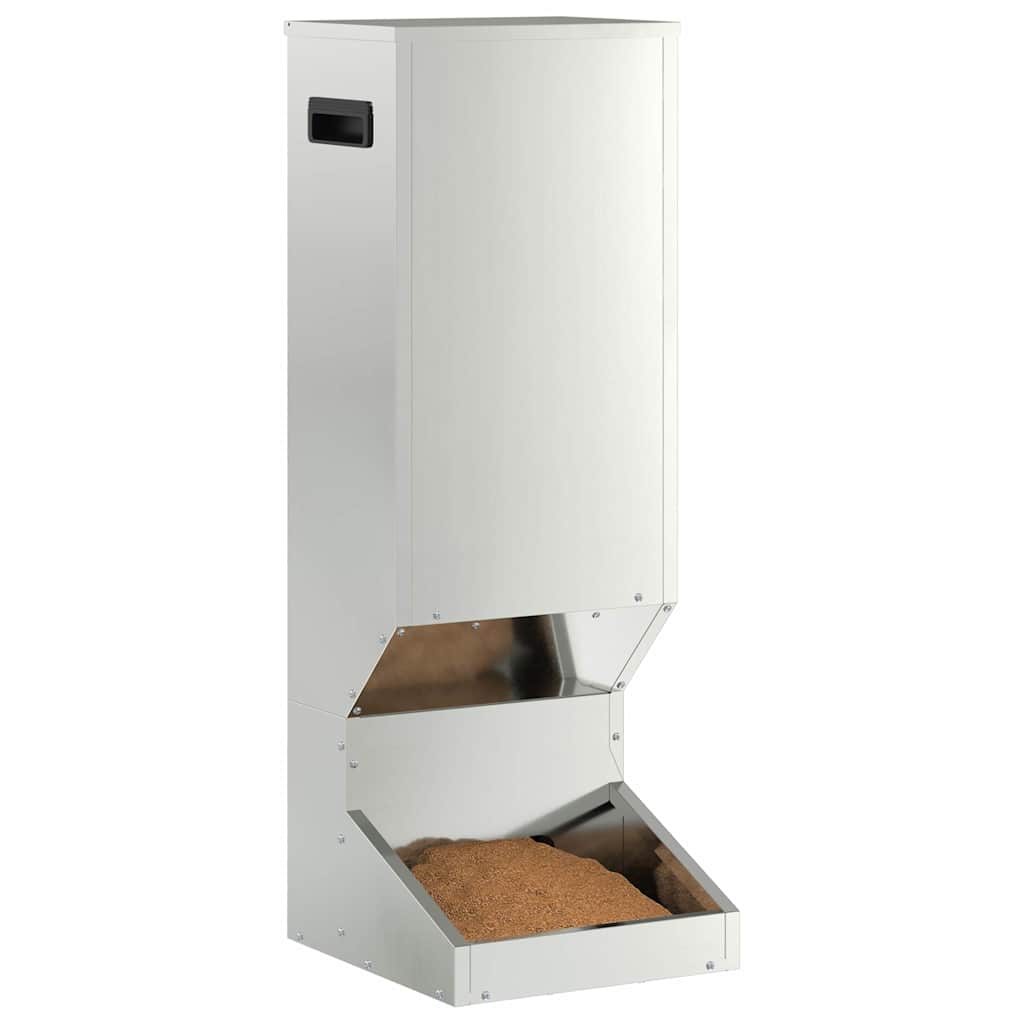 Mangiatore per cervi Argento 28 x 30 x 80 cm Acciaio zincato