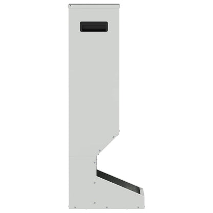 Mangiatore per cervi Argento 28 x 30 x 80 cm Acciaio zincato