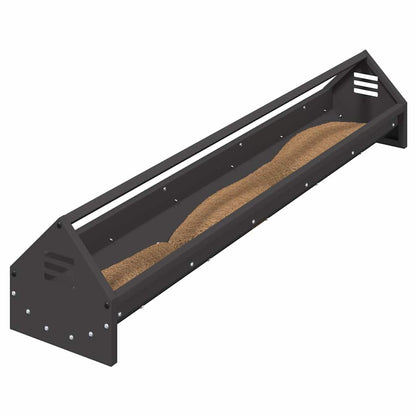 Mangiatoia per polli Nero 108 x 20,5 x 20 cm
