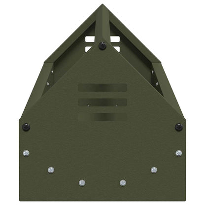 Mangiatoia per polli Verde oliva 108 x 20,5 x 20 cm