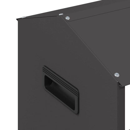 Mangiatoia per polli Nero 81 x 32 x 53,5 cm