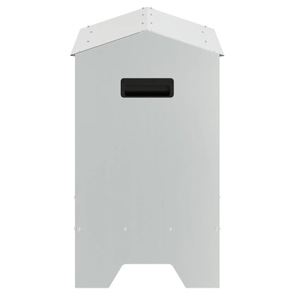 Mangiatoia per polli Argento 81 x 32 x 53,5 cm Acciaio zincato