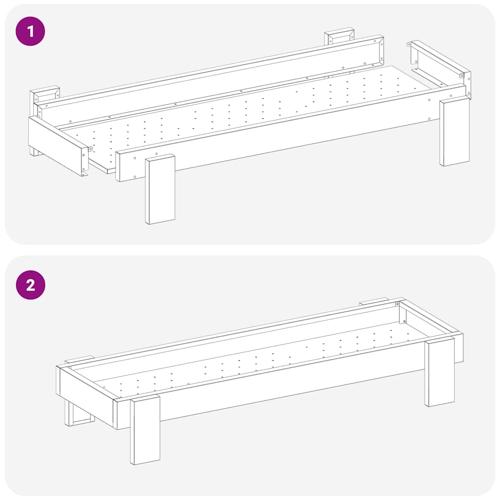 Mangiatoia per polli Argento 80 x 28 x 13.5 cm Acciaio zincato