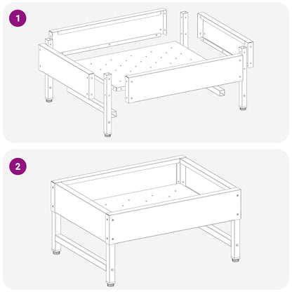 Mangiatore per Uccelli Nero 80 x 28 x 13.5 cm