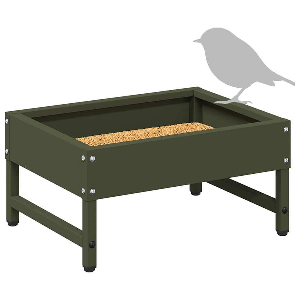 Mangiatore per Uccelli Verde oliva 80 x 28 x 13.5 cm | homemem39