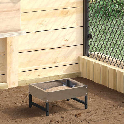 Mangiatore per Uccelli Argento 80 x 28 x 13.5 cm