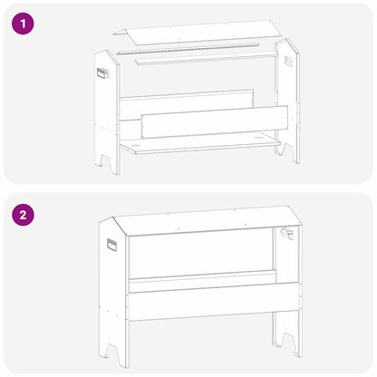 Abbeveratoio per bestiame Nero 79 x 35 x 62 cm | homemem39