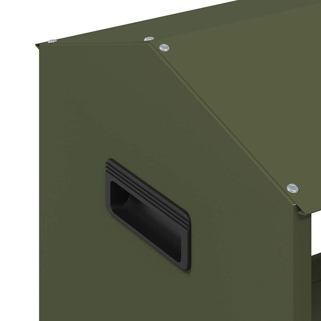 Abbeveratoio per bestiame Verde oliva 79 x 35 x 62 cm