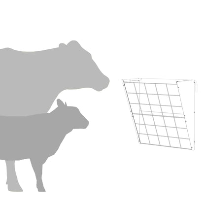 Mangiatore Appeso per Fieno Nero 61 x 33 x 66 cm