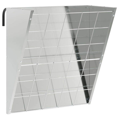 Mangiatore Appeso per Fieno Argento 61 x 33 x 66 cm