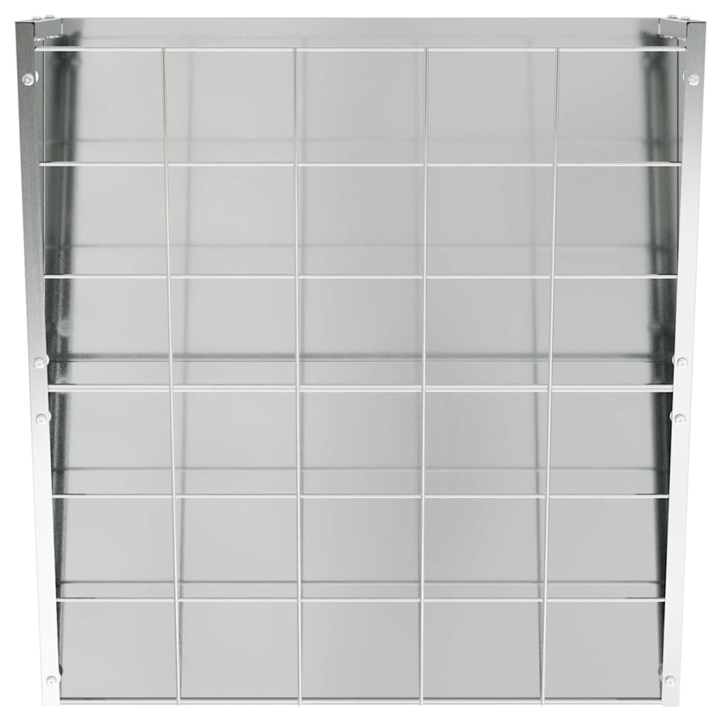 Mangiatore Appeso per Fieno Argento 61 x 33 x 66 cm