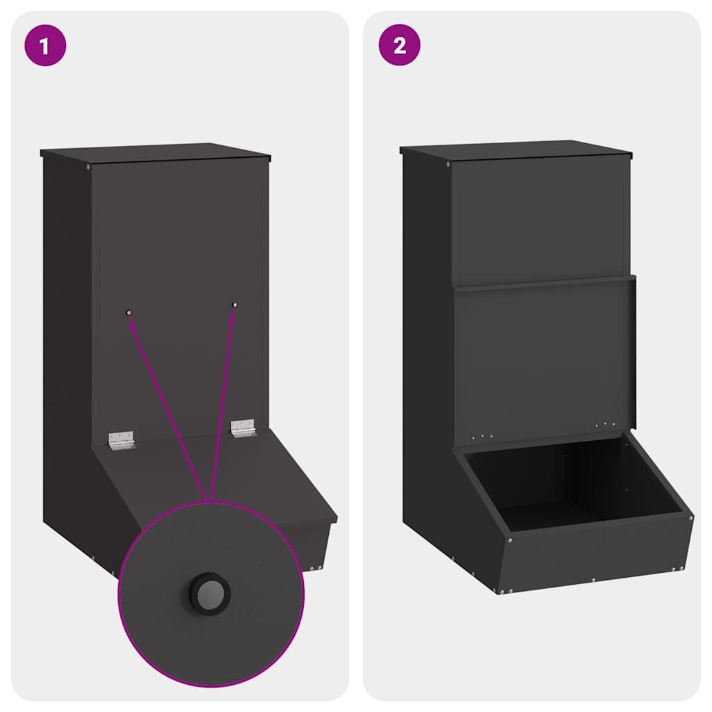 Nutriente per Maiali Nero 55 x 38 x 76 cm