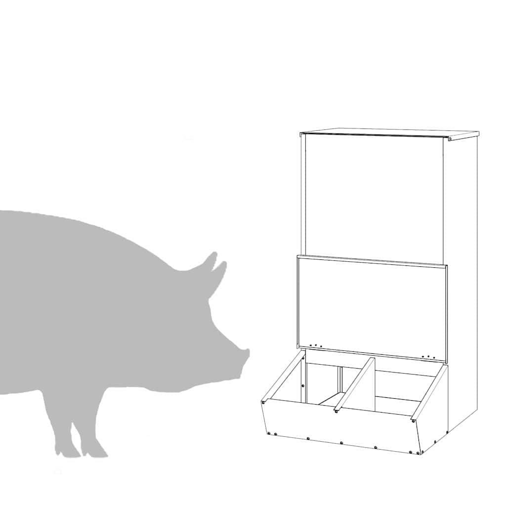 Nutriente per Maiali Nero 55 x 51 x 91,5 cm