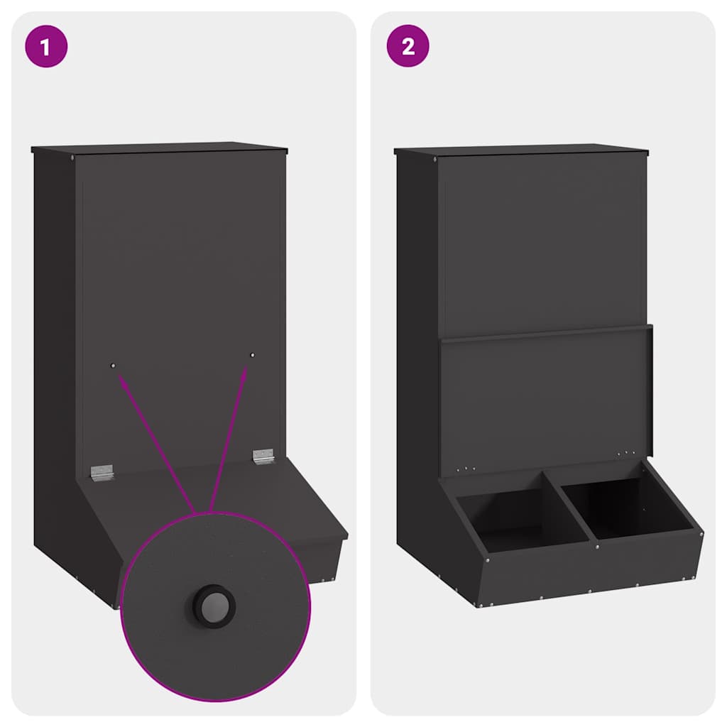 Nutriente per Maiali Nero 55 x 51 x 91,5 cm