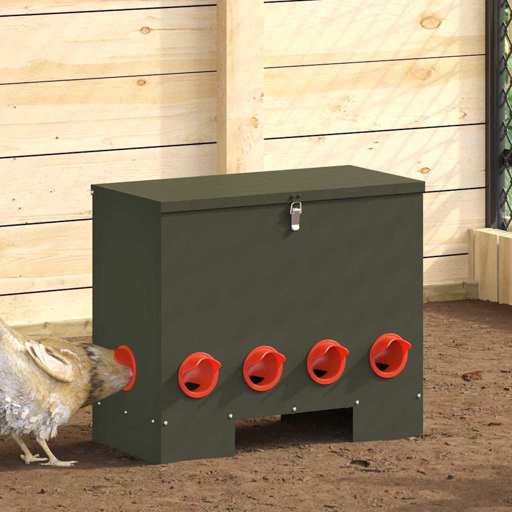 Feeder per pollo Verde oliva 60,5 x 29 x 51 cm