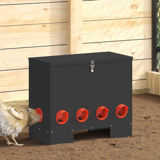 Feeder per pollo Nero 60,5 x 29 x 51 cm
