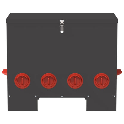 Feeder per pollo Nero 60,5 x 29 x 51 cm