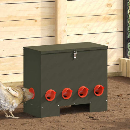 Feeder per pollo Verde oliva 60,5 x 29 x 51 cm