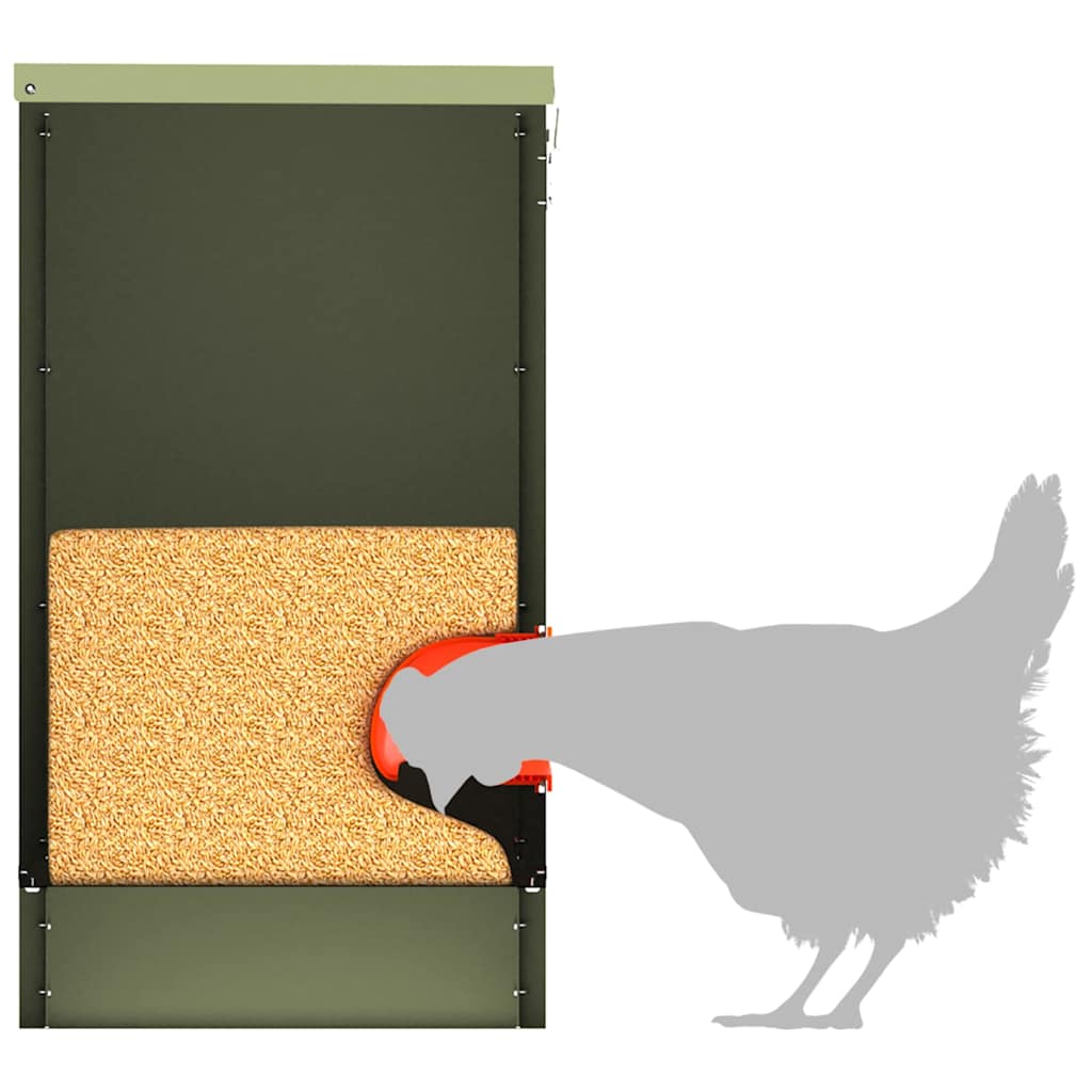 Feeder per pollo Verde oliva 60,5 x 29 x 51 cm