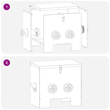 Feeder per pollo Verde oliva 40,5 x 25 x 38 cm