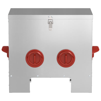 Feeder per pollo Argento 40,5 x 25 x 38 cm Acciaio zincato