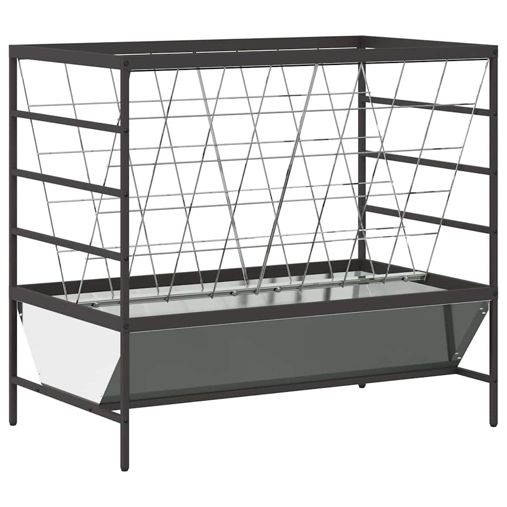 Mangiatore per Bestiame Argento 100 x 60 x 90 cm