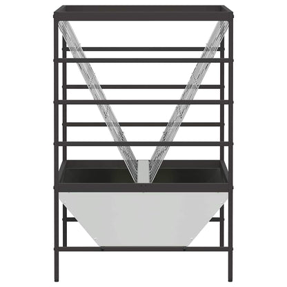 Mangiatore per Bestiame Argento 100 x 60 x 90 cm