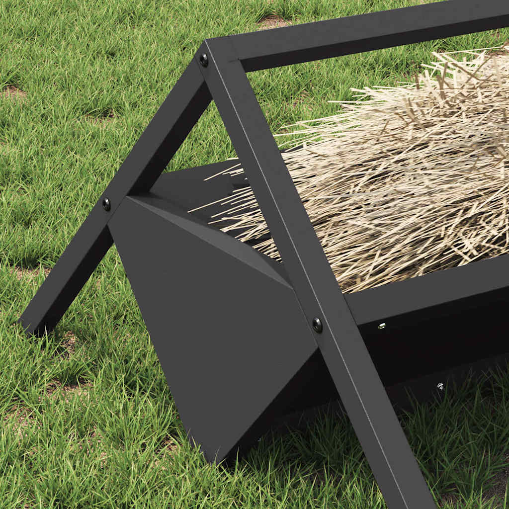 Abbeveratoio per bestiame Nero 111 x 76 x 38 cm