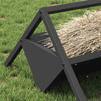 Abbeveratoio per bestiame Nero 111 x 76 x 38 cm