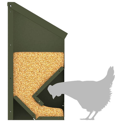 Feeder per pollo Verde oliva 21 x 16 x 33 cm