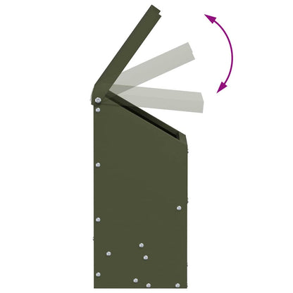 Feeder per pollo Verde oliva 21 x 16 x 33 cm