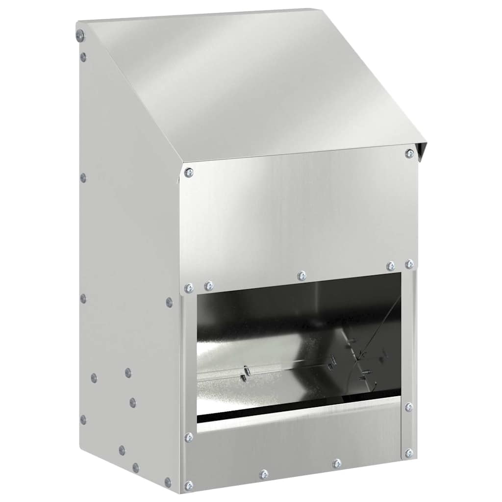 Feeder per pollo Argento 21 x 16 x 33 cm Acciaio zincato