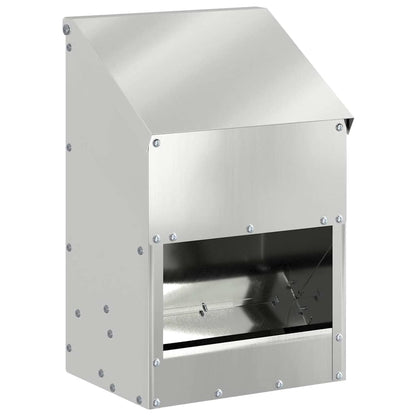 Feeder per pollo Argento 21 x 16 x 33 cm Acciaio zincato