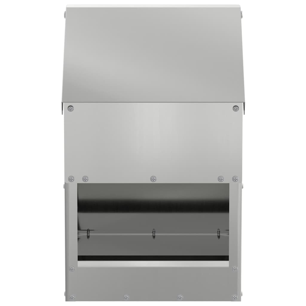 Feeder per pollo Argento 21 x 16 x 33 cm Acciaio zincato